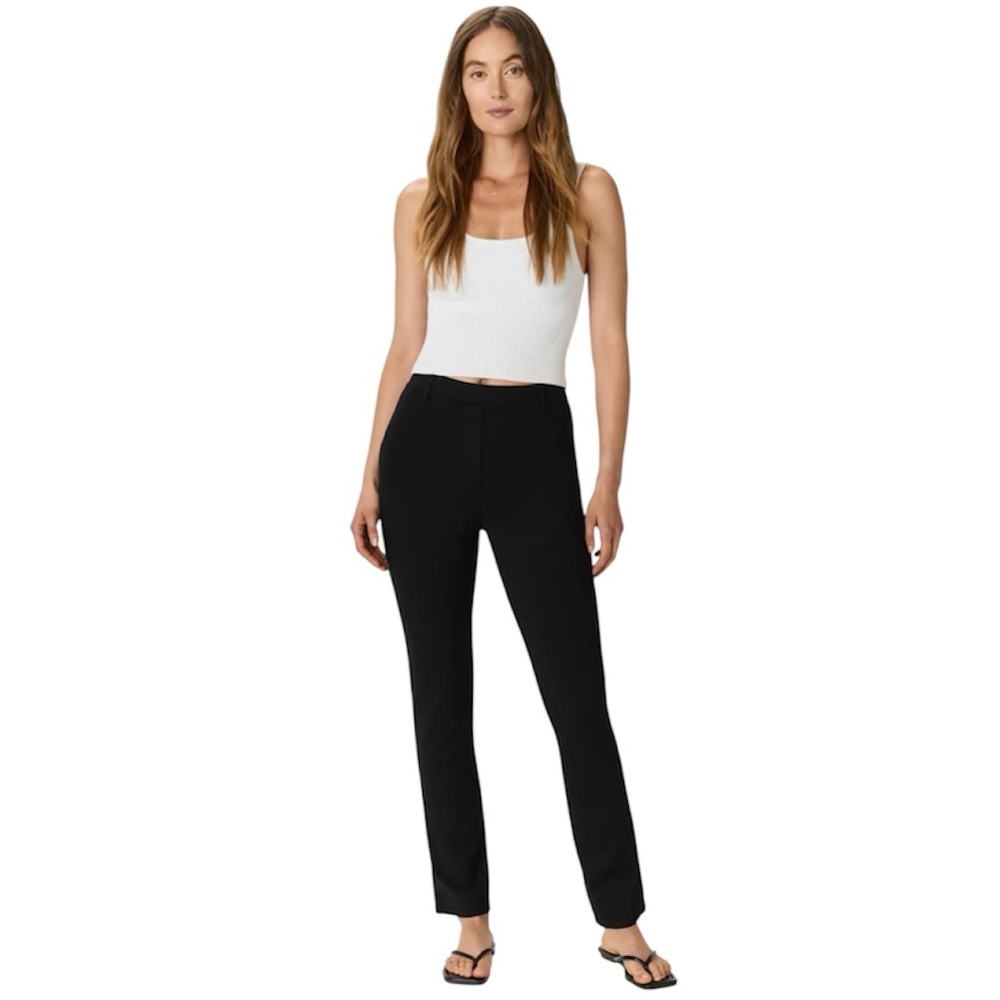 QUINCE Ultra-Stretch Ponte Straight Leg Pant Black NWT Size Medium*